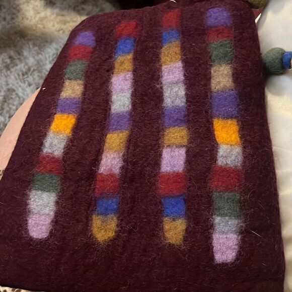 NWT Rising Tide Felted Wool Felt Purse Handmade - Picture 6 of 6